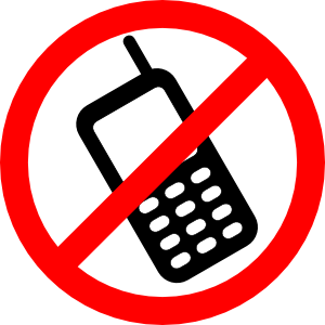 no phones